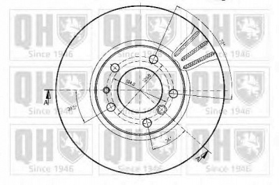 QUINTON HAZELL bdc3642 -  Тормозной диск